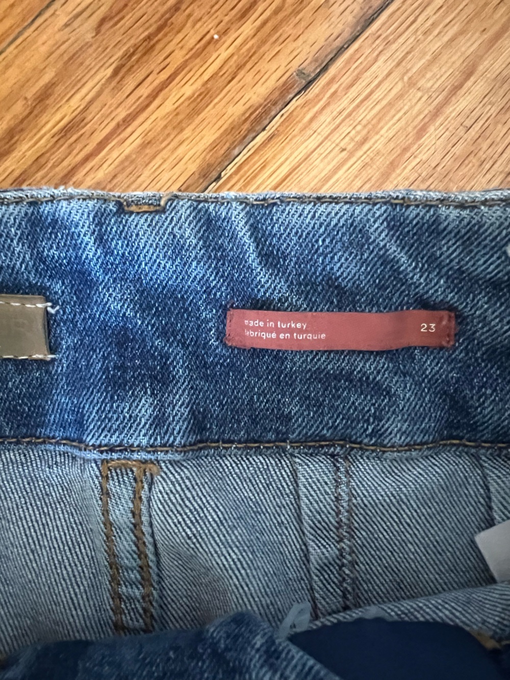 Pilcro Women's Straight Jeans in Blue Denim - Picture 3 of 4